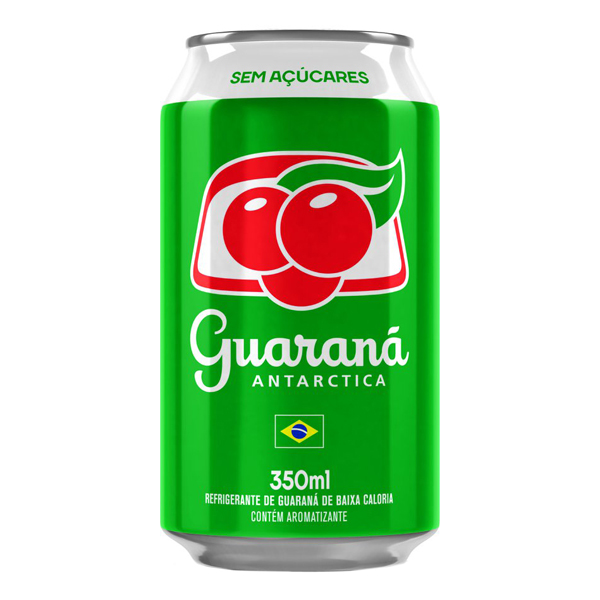 Refrigerantes: Guaraná Antarctica Zero Açúcar Lata 350ml - O clássico dos clássicos, combina com tudo!