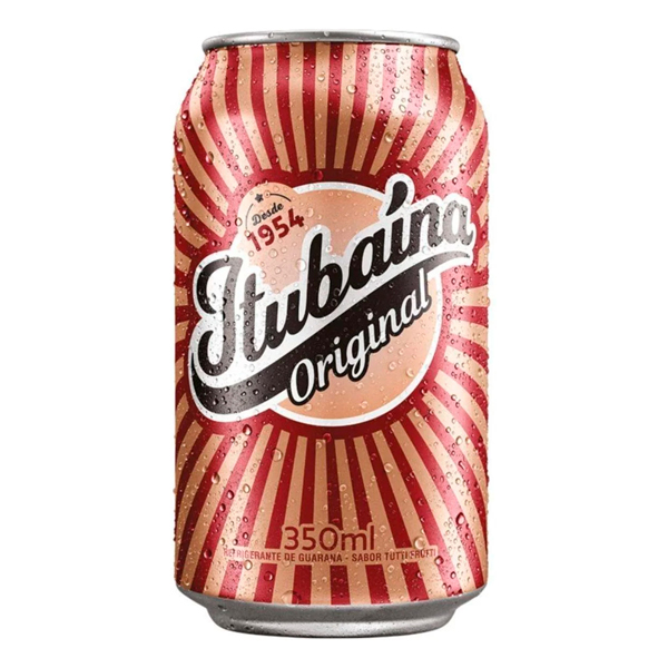 Refrigerante: Itubaína Lata 350ml - O refrigerante Itubaína se destaca dos demais refrigerantes pelo seu sabor ímpar no mercado, sabor que agrada os paladares, de crianças, jovens e adultos.