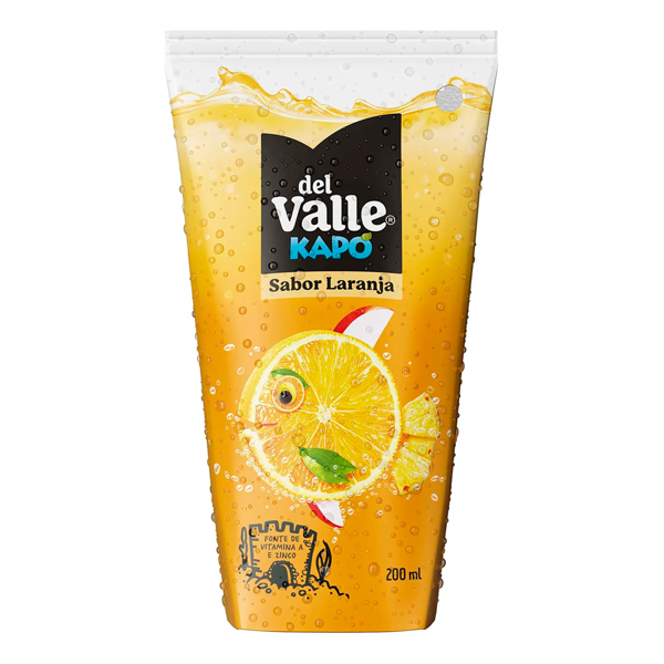 REFRIGERANTES: Suco Kapo Laranja 200ml - A bebida mista da Kapo é deliciosamente refrescante e saboroso. Ideal para seu filho levar no lanchinho da tarde ou para a família toda tomar a qualquer hora e lugar.
