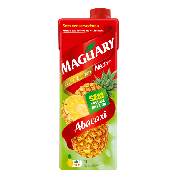 Sucos: Maguary Abacaxi 1L - Que tal uma bebida especial e cheia de sabor para deixar as refeições e cafés de toda a família ainda mais saudáveis? Uma das melhores opções do mercado para ter à mesa é o suco pronto Maguary, da EBBA.