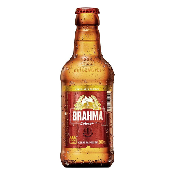 Cervejas: Brahma Chopp 300ml - Brahmosidade é a cremosidade que só a Brahma tem. Nada melhor que uma Brahmosa no limite do gelo. Aprecie com moderação. (somente no local)