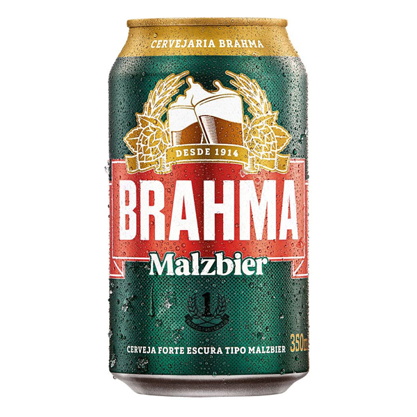 Cerveja: Brahma Malzbier Lata 350ml - Cerveja