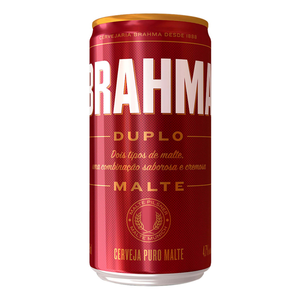Fininha: Brahma Duplo Malte Lata 269ml - A Brahma apresenta para os apaixonados por cerveja curtirem os melhores momentos, uma combinação surpreendente com versão Duplo Malte, 350ml, de origem brasileira.