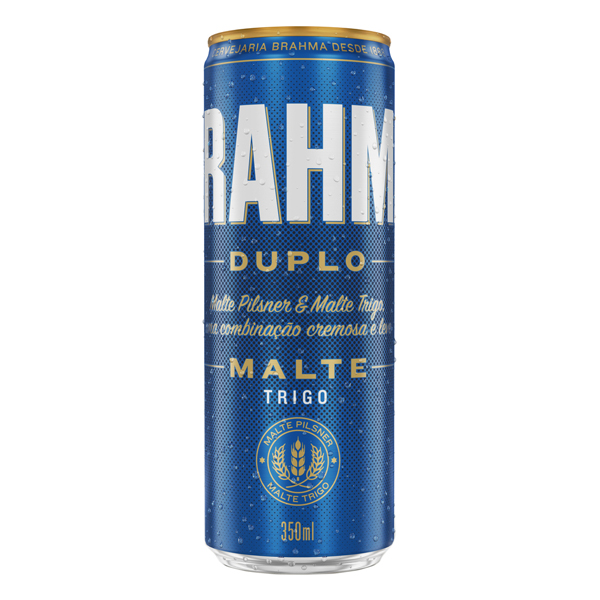 Cerveja: Brahma Duplo Malte 350ml - Brahma Duplo Malte possui dois tipos de malte, uma combinação surpreendente entre a leveza do Malte Pilsen e o sabor do Malte Munich: equlíbrio perfeito entre sabor e refrescância. Temos uma cerveja puro malte dourada e com aquela espuma c