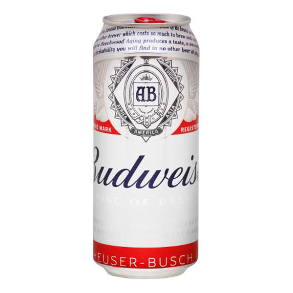 LATÃO 473 ML: Budweiser Latão 473ml - A Cerveja Budweiser é feita a partir da mistura de seus ingredientes naturais, que após passar por processos de purificação está pronta para ser gelada e consumida