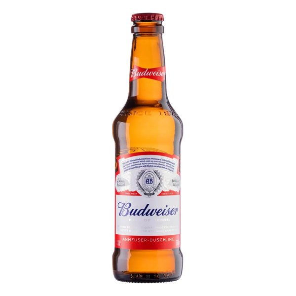 Vinhos & Cervejas: Budweiser Pilsen Long Neck 330ml - A cerveja Budweiser possui sabor leve, cor clara e aroma discreto. As lascas de Beechwood, madeira especial utilizada no processo de fermentação e maturação da Budweiser, conferem um sabor equilibrado, marcante no início e suave no final.