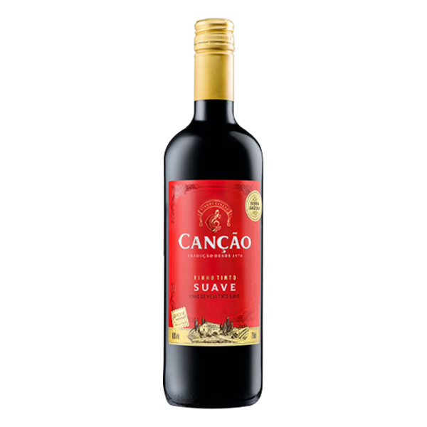 Vinhos Nacionais: Vinho Nacional Canção Tinto Suave 750ml)