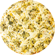 Especiais: 5 Queijos - Pizza Grande (Ingredientes: Catupiry, Gorgonzola, Molho, Mussarela, Orégano, Parmesão, Provolone)