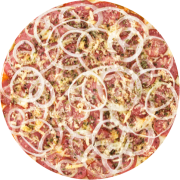 Especiais: Siciliana - Pizza Broto (Ingredientes: Calabresa, Cebola Fatiada, Molho, Mussarela, Orégano, Parmesão)