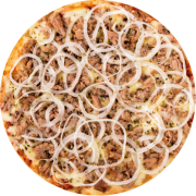Especiais: Atum - Pizza Broto (Ingredientes: Atum, Cebola Fatiada, Molho, Mussarela, Orégano)