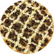 Especiais: Coração c/ Catupiry - Pizza Broto (Ingredientes: Catupiry, Coração de Frango, Molho, Mussarela, Orégano)