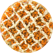Premium: Camarão c/ Catupiry - Pizza Broto (Ingredientes: Camarões ao Molho, Catupiry, Molho, Mussarela, Orégano)