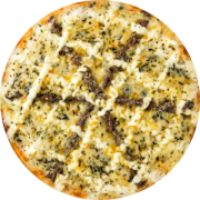 Premium: 5 Queijos c/ Anchovas - Pizza Broto (Ingredientes: Anchovas, Catupiry, Gorgonzola, Molho, Mussarela, Orégano, Parmesão, Provolone)