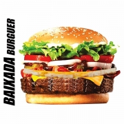 Hambúrguer: Baixada Burguer - Hambúrguer (Ingredientes: Pão, Carne de Picanha, Queijo, Ovo, Alface, Maionese)