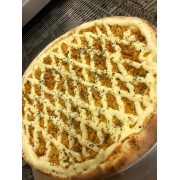 Promocionais: FRANGO C/ CATUPIRY - Pizza (Ingredientes: Azeitonas, Catupiry Original, Frango, Molho de tomate artesanal, Orégano)