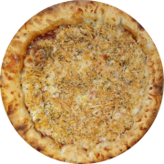 Tradicionais: Frango c/ mussarela - Pizza Pequena (Ingredientes: Frango Desfiado, Molho de Tomate, Mussarela, Orégano)