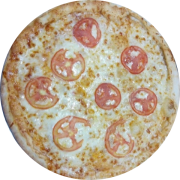 Tradicionais: Mussarela - Pizza Pequena (Ingredientes: Molho de Tomate, Mussarela, Orégano, Tomate)