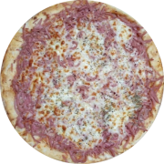 Tradicionais: Mista - Pizza Pequena (Ingredientes: Molho de Tomate, Mussarela, Orégano, presunto)