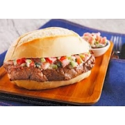Lanches: Churrasco Com Vinagrete Cód-7040 - Lanche (Ingredientes: Contra Filé, Pão Francês, Vinagrete)