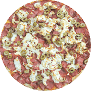 SELEÇÃO DO PONTO: Do Chef - Pizza Grande (Ingredientes: Azeitona Picada, Calabresa Fatiada, Cebola na Manteiga, Molho de Tomate, Mussarela, Orégano)