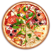 Monte sua Pizza: Pizza Seleção - Grande (Ingredientes: Molho, Selecione 05 Ingredientes)