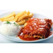 Refeições: Panqueca Carne-6958 - Panqueca (Ingredientes: Arroz e Fritas)