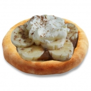 Doces Premium: Esfiha Banoffe - Esfiha (Ingredientes: Banana, Canela em Pó, Creme de Leite, Doce Leite)