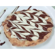 Esfihas Doces: Esfiha Double - Esfihas (Ingredientes: Chocolate Branco, Chocolate Preto, Double)