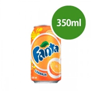 Refrigerantes: Fanta Laranja Lata 350ml - Refrigerante de Laranja