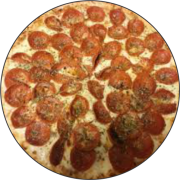 Tradicionais: 032.Pepperoni - Pizza Brotinho (Ingredientes: Azeitonas Pretas Chilenas, Mussarela, Pepperoni)