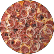 Tradicionais: 039.Toscana C/ Calabresa Fatiada /CATUPIRY - Pizza Brotinho (Ingredientes: Calabresa Fatiada)