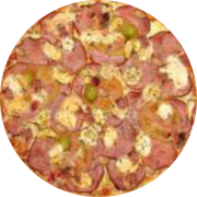 À Moda da Casa: 045.Canadense - Pizza Brotinho (Ingredientes: Bacon, Lombo Canadense, Mussarela de Búfala, Rúcula, Tomate Seco)