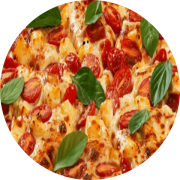 Nostra Itália: 067.Margherita Especial - Pizza Brotinho (Ingredientes: Manjericão, Mussarela de Búfala Fatiada, Parmesão, Rodelas de Tomate)