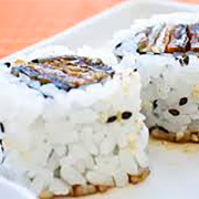 Uramakis: Uramaki Skin 8 uni - Skin, Cream Cheese e Gergelim