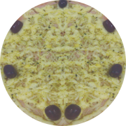 Nostra Itália: 074.Taschino - Pizza Brotinho (Ingredientes: Azeitona Preta, Catupiry, Cebola, Parmesão, Peito de Peru Blan)