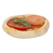 Esfihas Salgadas: Esfiha Maguerita - Queijo Minas, Mussarela, Manjericão e Tomate