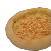 Esfihas Salgadas: Esfiha de Alho - Queijo Minas, Mussarela, Alho Desidratado