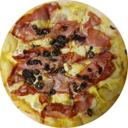Especiais: Bom Retiro - Pizza Individual (brotinho) (Ingredientes: Molho de Tomate, Mussarela, Alcachofras, Presunto Cru, Azeitona Preta, Orégano)