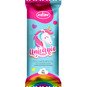 Picolé Kids: Picolé Kids Unicórnio - Sabor algodão doce.