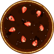 Doces: 078a - Pizza de Chocolate sem Granulado - Pizza Brotinho (Ingredientes: Chocolate)