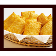 Cestas de Pastéis: 69-Cesta C/ Pastéis (10 Unidades) - Frango, Carne, Presunto e Queijo