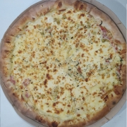 Salgadas: 59-Portuguesa I - Pizza Grande (Ingredientes: ...Cebola, Ervilha, Molho de Tomate em Baixo, Mussarela, Oregano, Ovos, Presunto)
