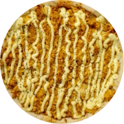 Salgadas: 39-Frango com Catupiry - Pizza Grande (Ingredientes: Catupiry Scala, Molho de Tomate em Baixo, Oregano, Peito de Frango Desfiado)