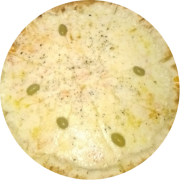 Salgadas: 51-Mussarela - Pizza Grande (Ingredientes: Molho de Tomate em Baixo, Mussarela, Oregano)