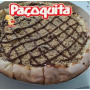 Doces: 98-Paçoca - Pizza Grande (Ingredientes: Chocolate avelã, paçoca esfarelada)