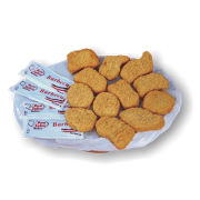 Nuggets: Nuggets - Carne de Frango Empanada C/ Tempero Especial - Acompanha: Molhos