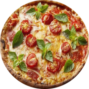 Salgadas: Marguerita - Pizza Grande (Ingredientes: Manjericão, Molho, Mussarela, Orégano, Tomate)