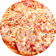 Salgadas: Presunto - Pizza Grande (Ingredientes: Molho, Mussarela, Orégano, Presunto)