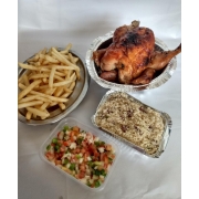 Kits P/ Viagem: Kit 3 - Kits P/ Viagem (Ingredientes: Farofa, Frango, Fritas, Molho à campanha)