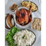 Kits P/ Viagem: Kit 4 - Kits P/ Viagem (Ingredientes: Arroz, Banana na brasa, Farofa, Frango, Fritas, Molho à campanha)